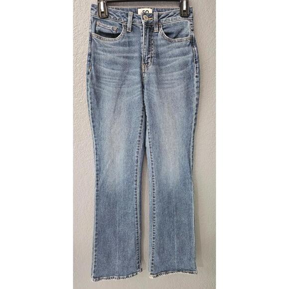 SO Denim - Women's So Denim Jeans Pants Size 0 24W Blue High Rise 90s Bootcut Distressed